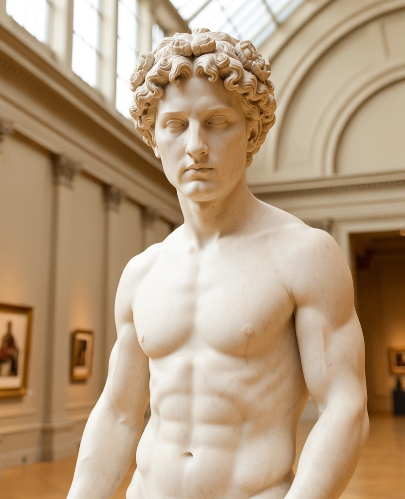 Dettaglio scultura classica al Louvre