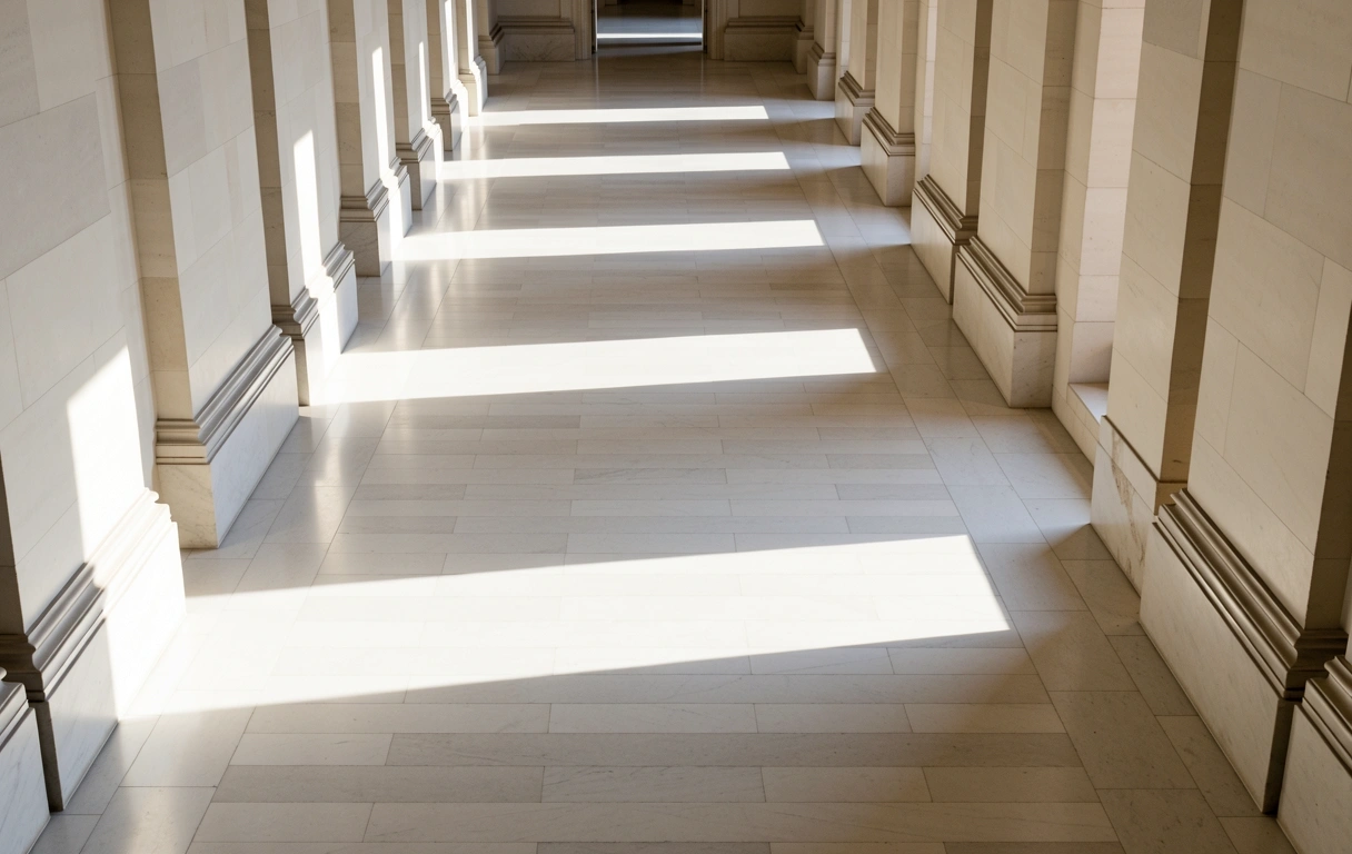 Galleria vuota del Louvre