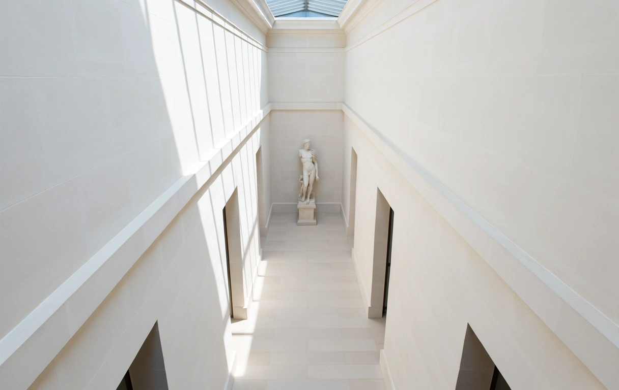 Architettura interna del Museo del Louvre